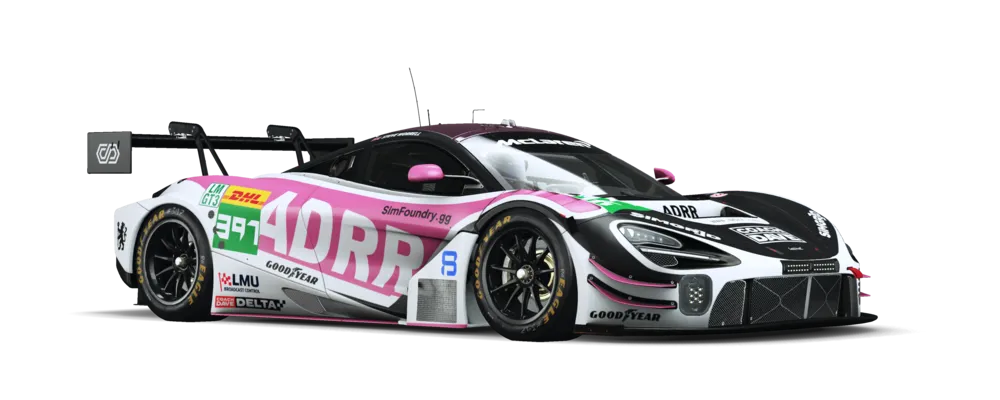 McLaren LMGT3 2026 - Pink in ADRR livery