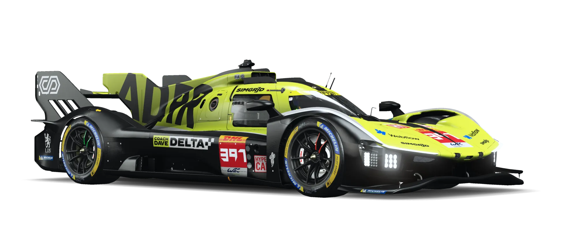 Ferrari LMH in ADRR livery
