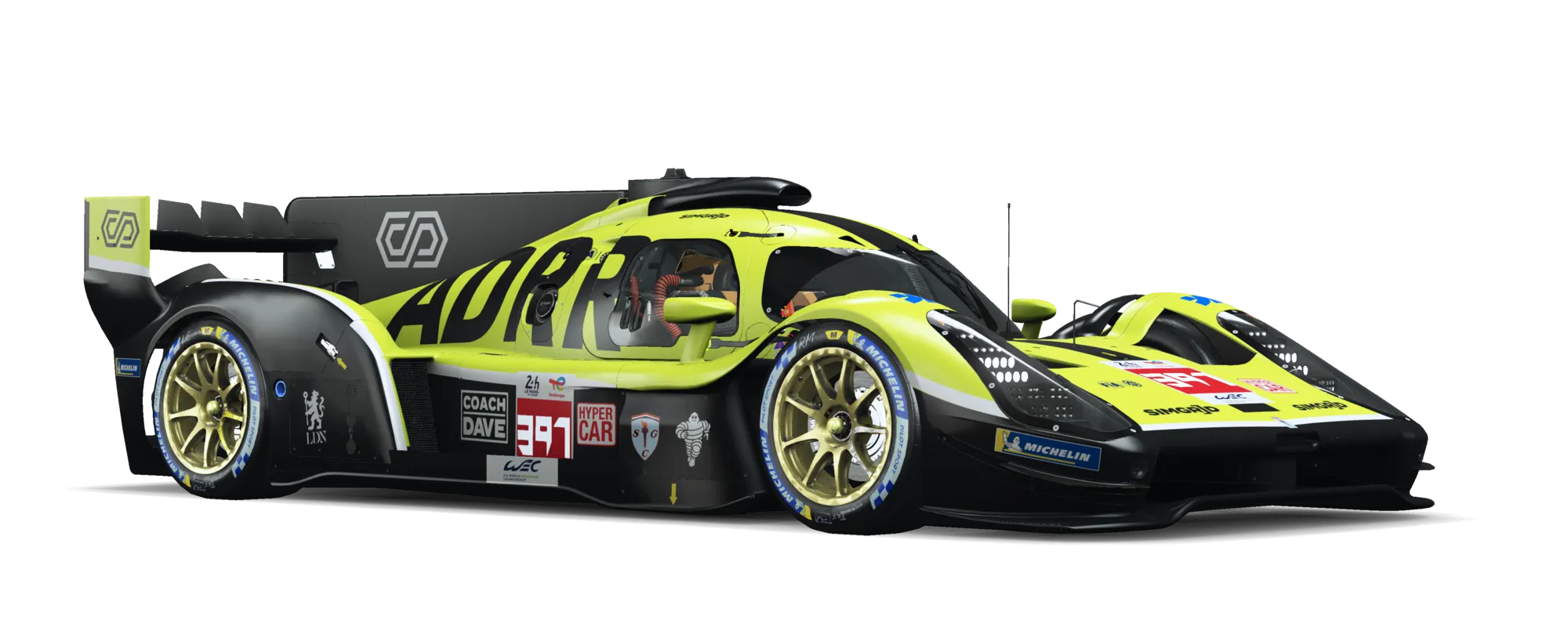 Glickenhaus LMH in ADRR livery