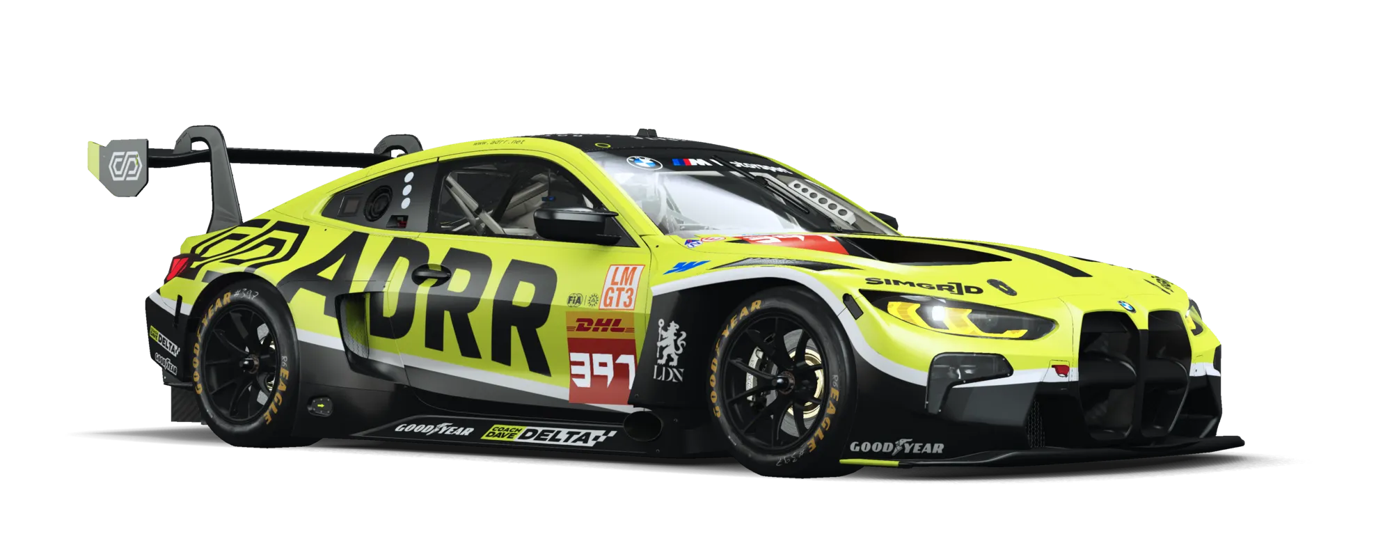 BMW LMGT3 in ADRR livery