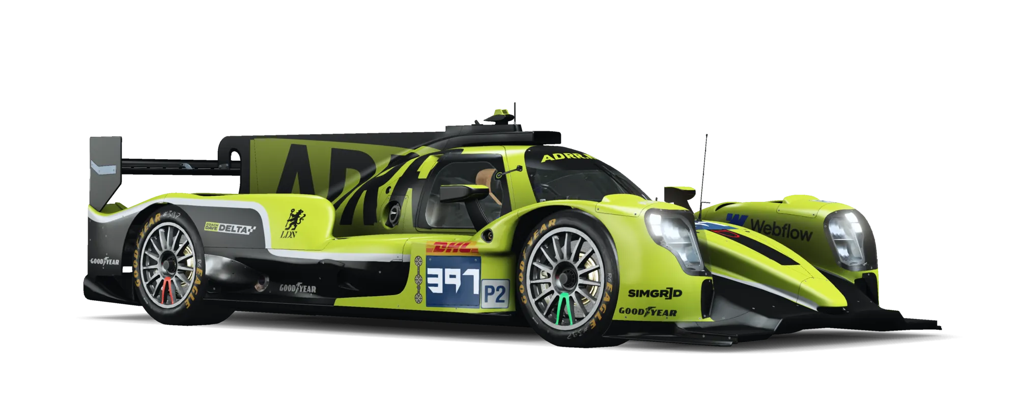 Oreca LMP2 in ADRR livery